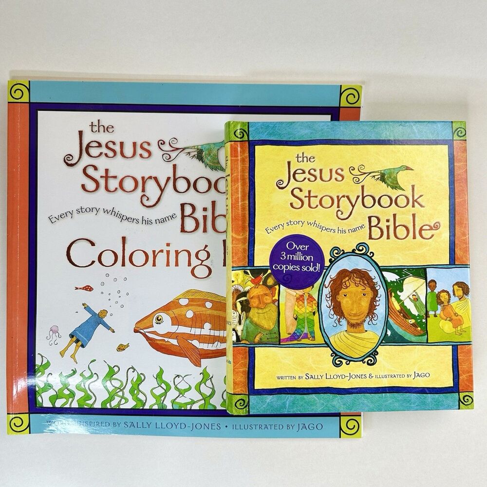 The Jesus Storybook Bible & Coloring Book By Sally Lloyd-Jones GREAT CONDITION